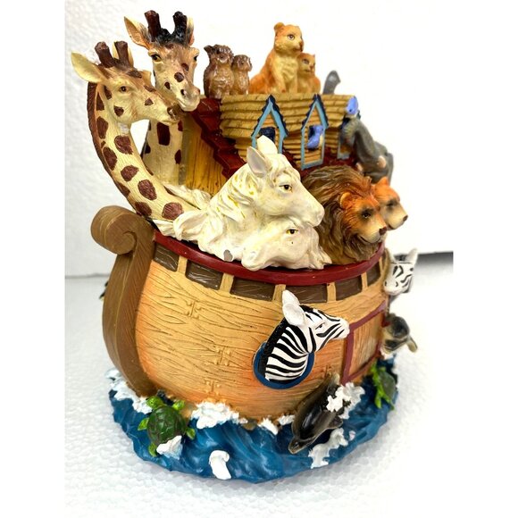 Music box San Francisco Music Box Noah's Ark Hinged Lid NIB - Picture 6 of 10